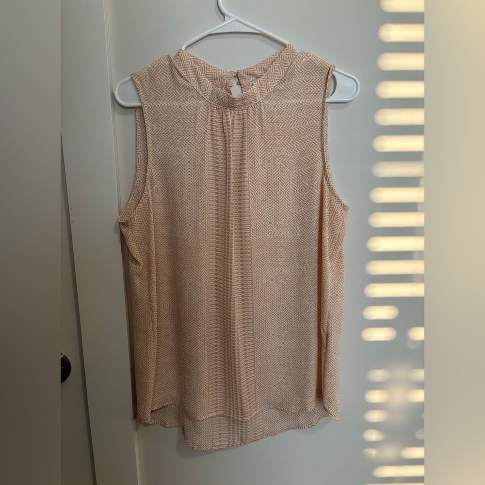 Pink patterned Sleeveless Top